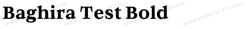 Baghira Test Bold字体转换